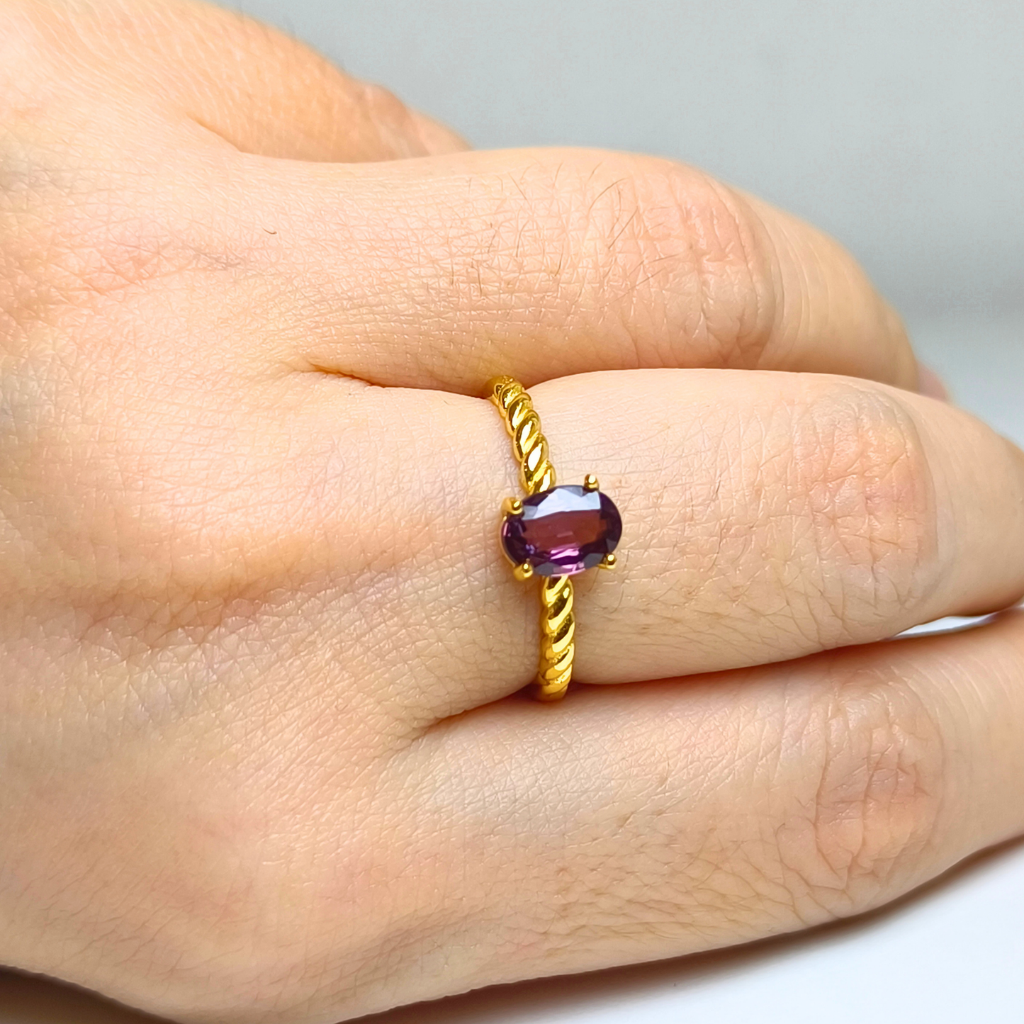 Twilight Helix | Spinel Ring
