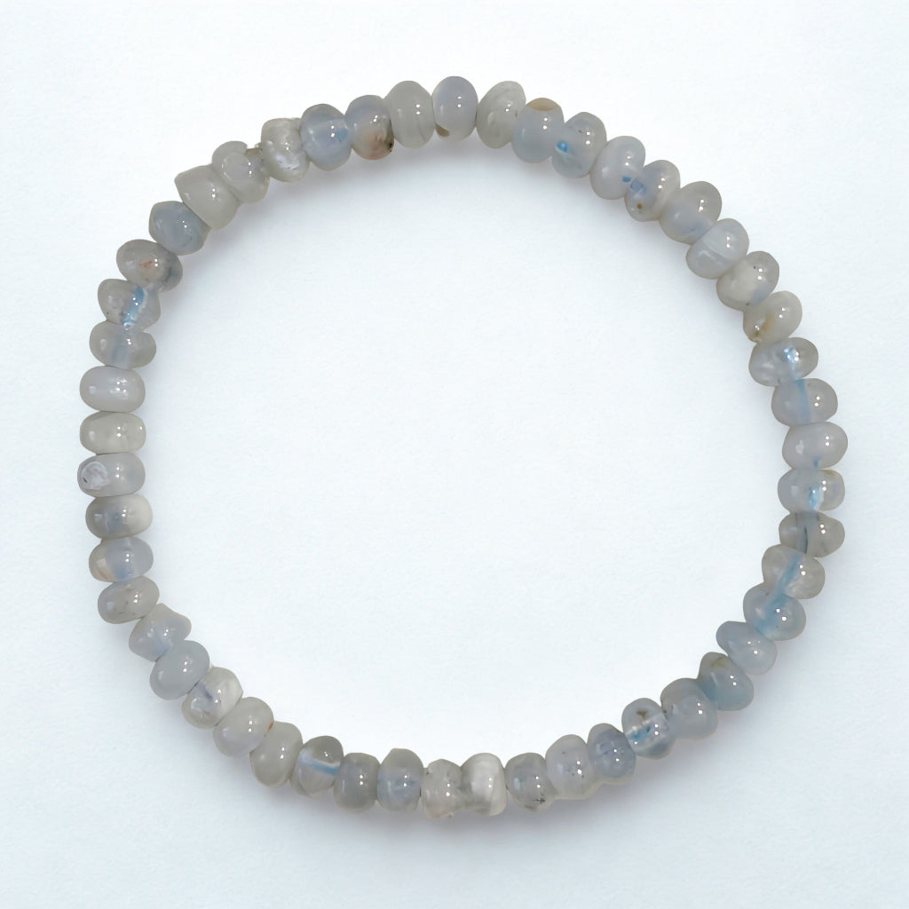 Sky Whisper | Aquamarine Rondelle Bracelet