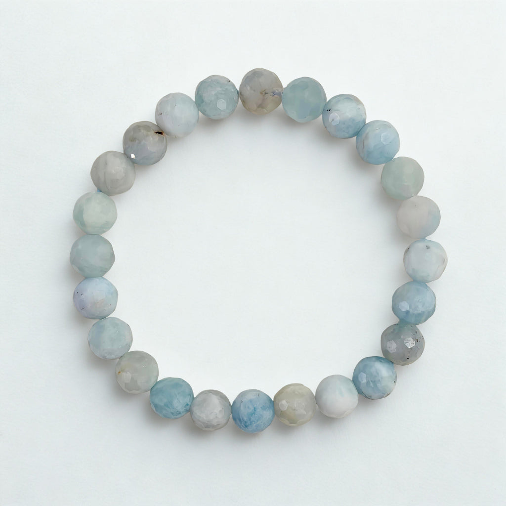 Sea Mist | Faceted Aquamarine Bracelet