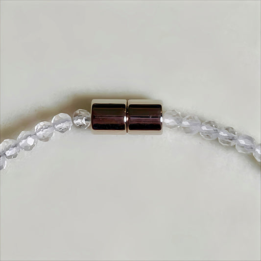 Clear Quartz | Faceted Gemstone Bracelet