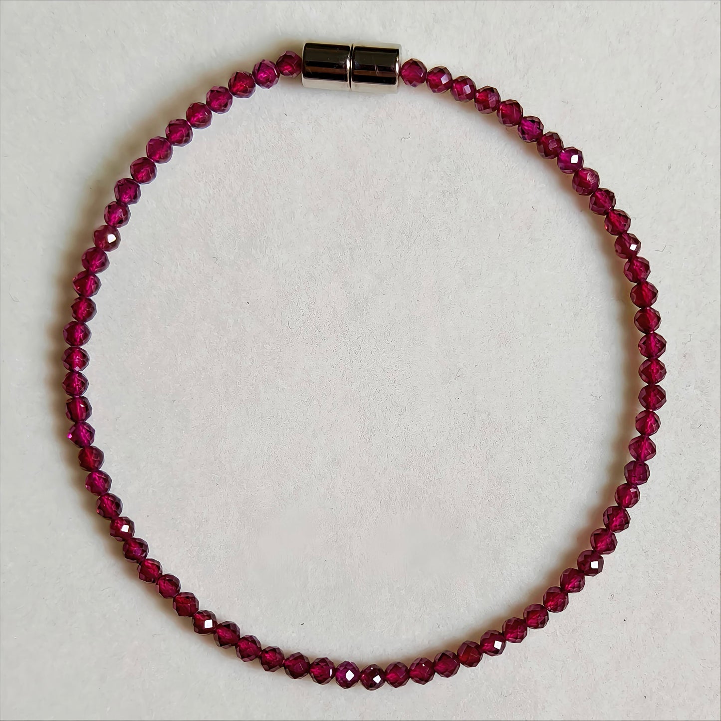 Garnet | Faceted Gemstone Bracelet