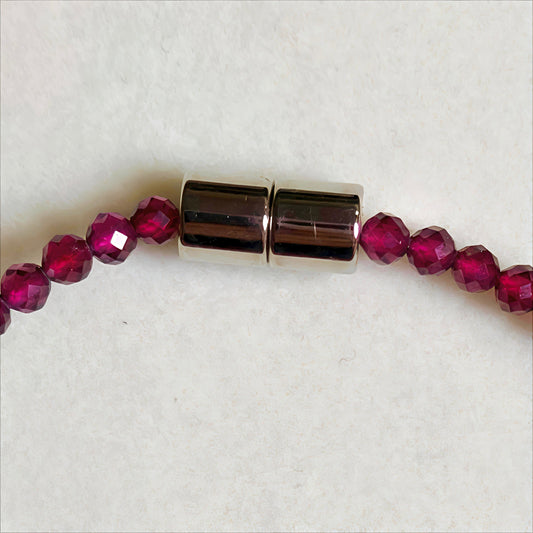 Garnet | Faceted Gemstone Bracelet