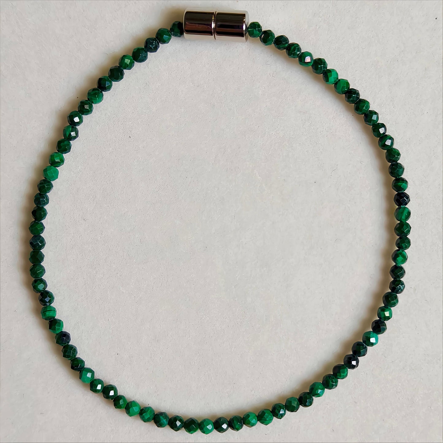 Malachite | Faceted Gemstone Bracelet