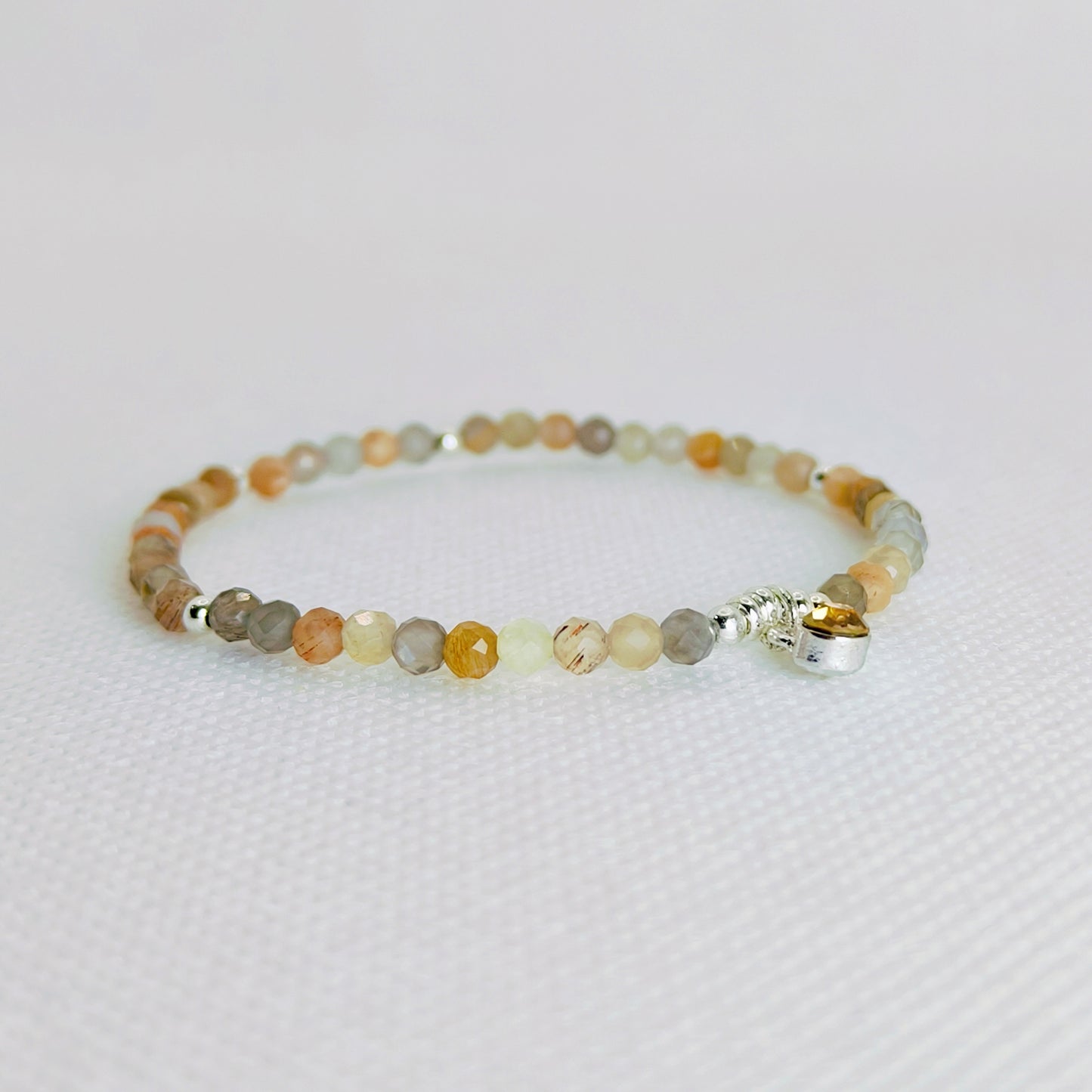 Moonlit Haze | Mixed Moonstone Bracelet
