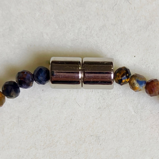 Pietersite | Faceted Gemstone Bracelet