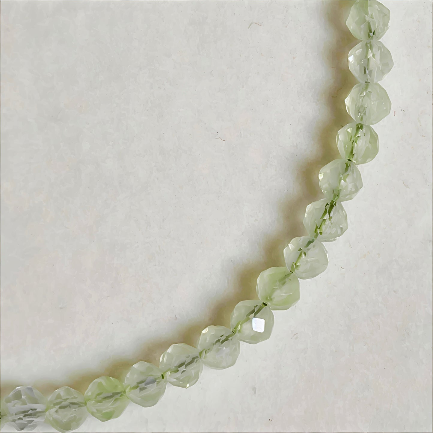 Prehnite | Faceted Gemstone Bracelet
