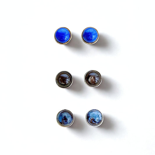 GemGlow | Classic Round Gemstone Stud Earrings
