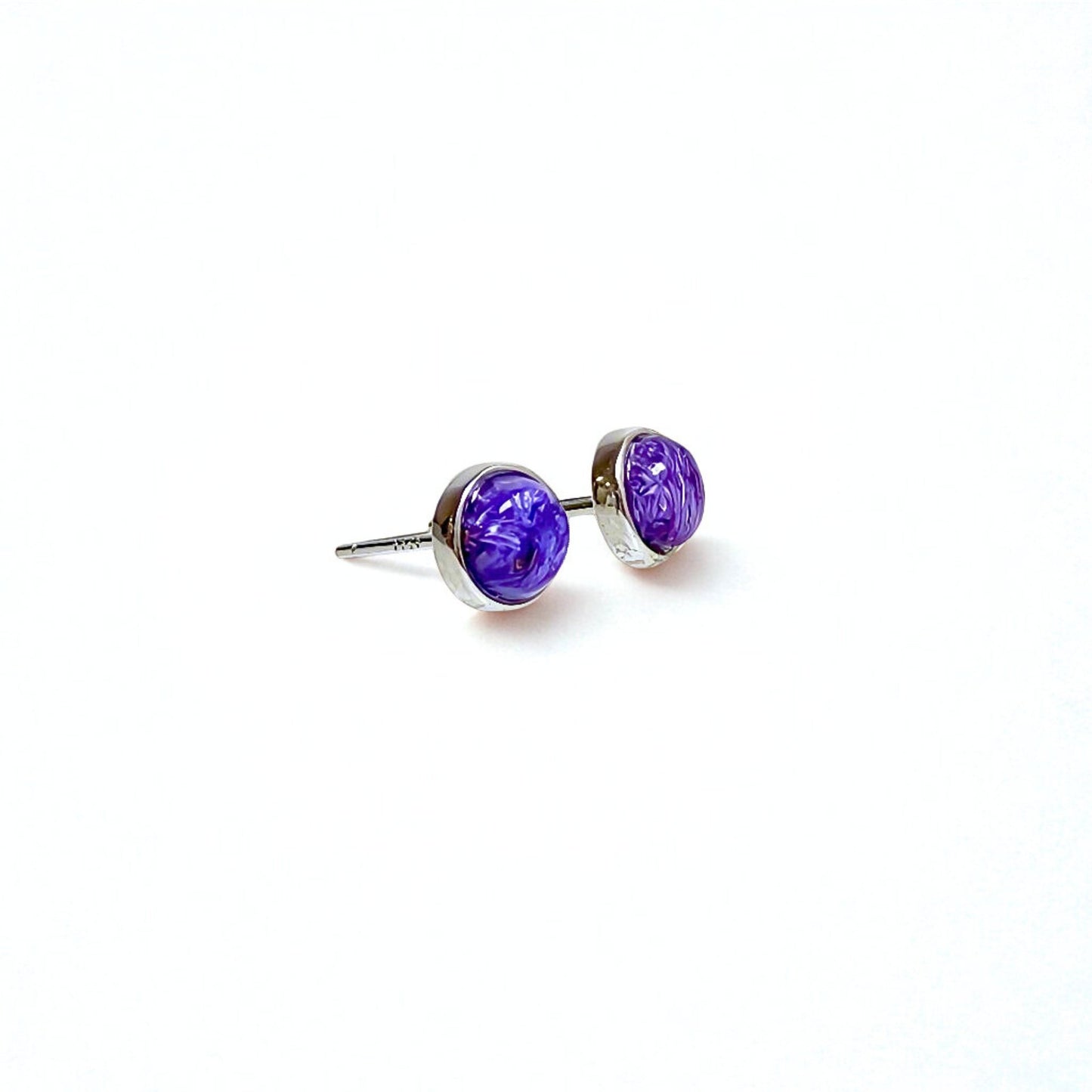GemGlow | Classic Round Gemstone Stud Earrings