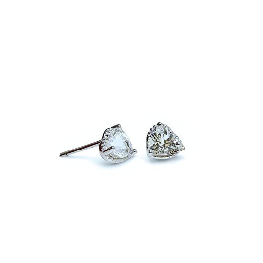Lovelight | Heart-cut Gemstone Stud Earrings