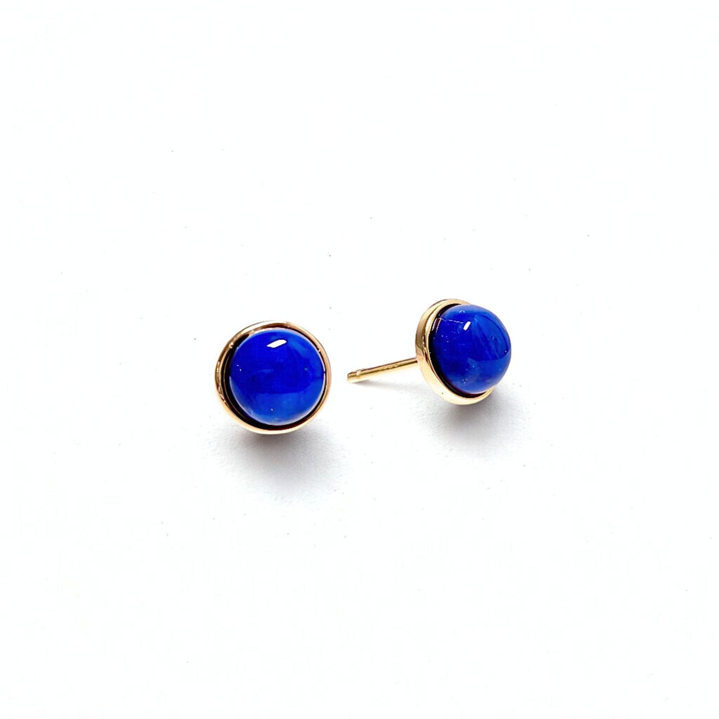 GemGlow | Classic Round Gemstone Stud Earrings