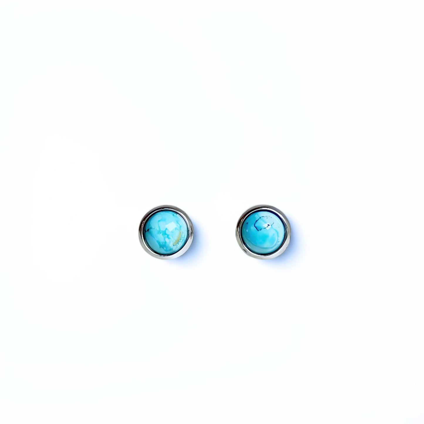 GemGlow | Classic Round Gemstone Stud Earrings