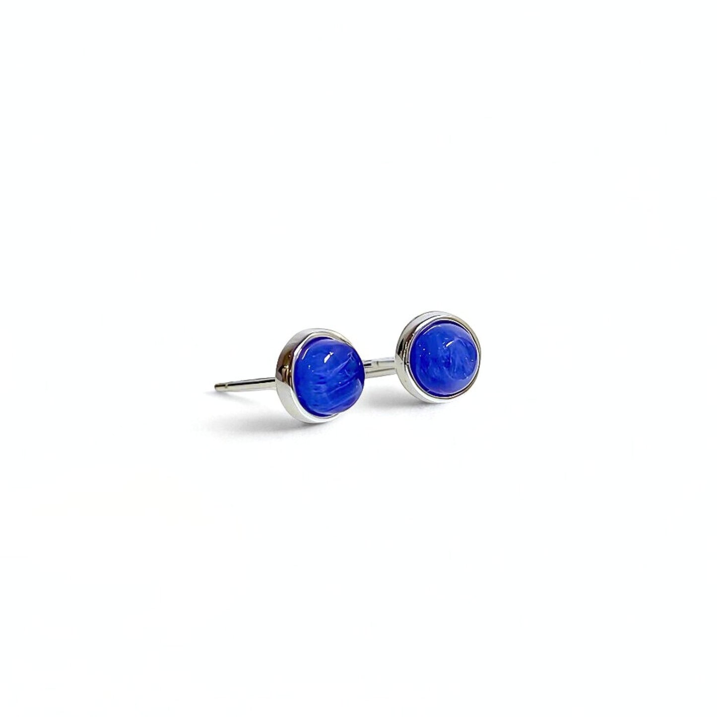 GemGlow | Classic Round Gemstone Stud Earrings