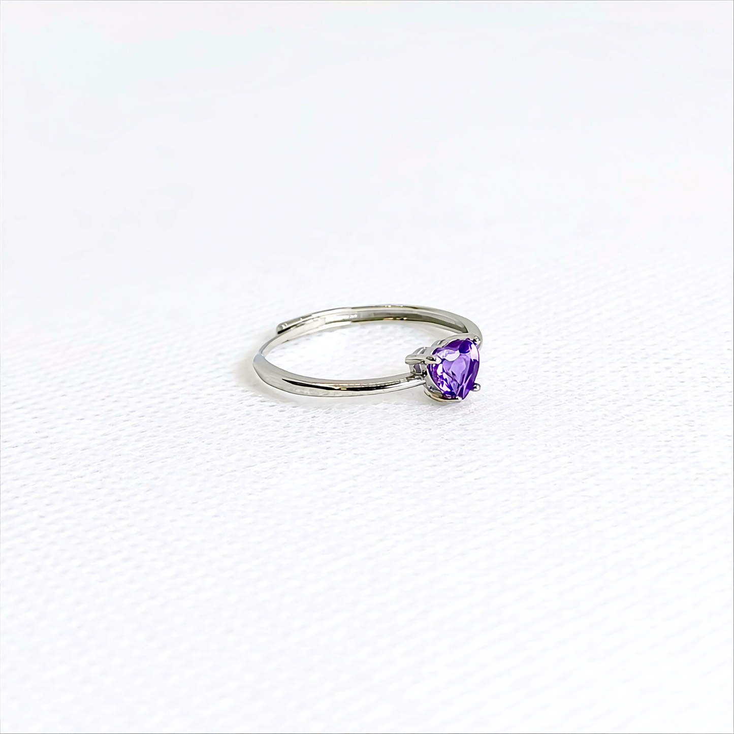 Violetspell | Amethyst Heart Ring