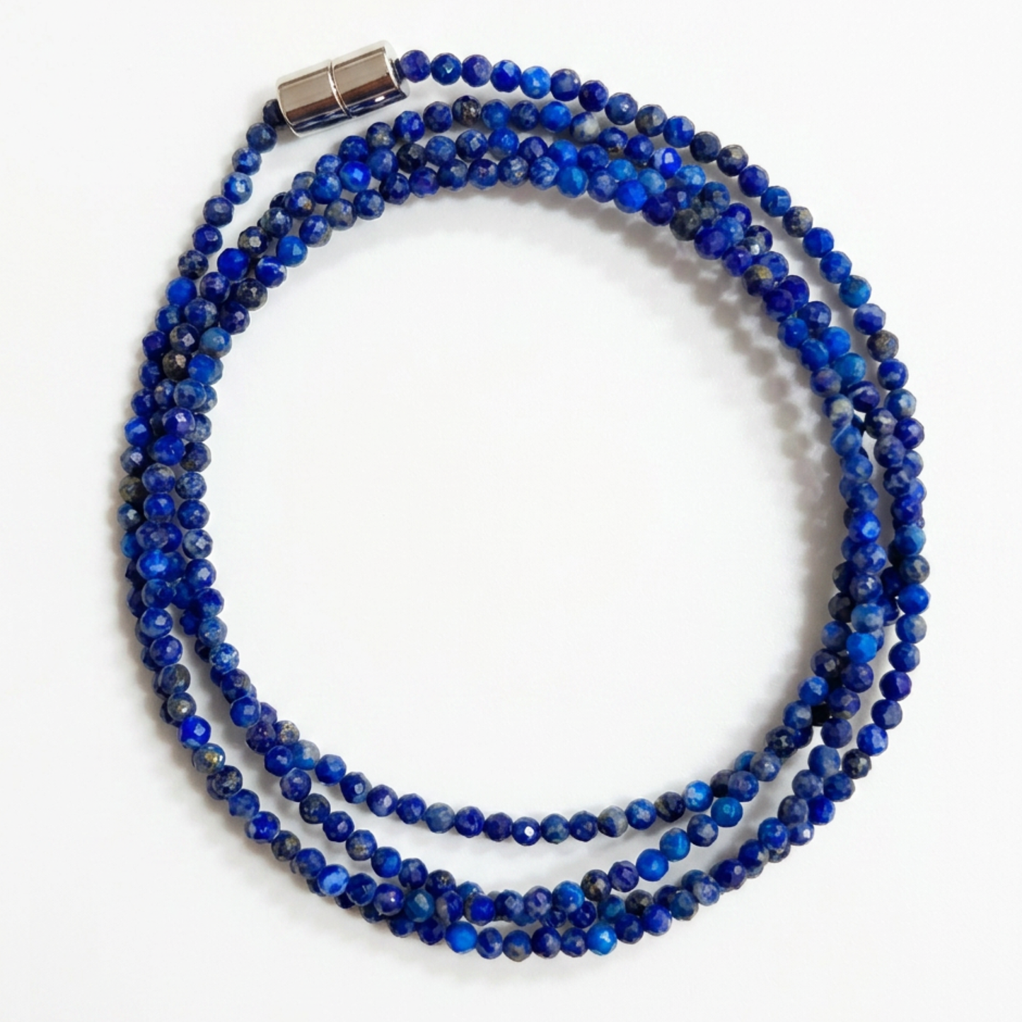 Lapis Lazuli | Faceted Gemstone Wrap Bracelet & Necklace