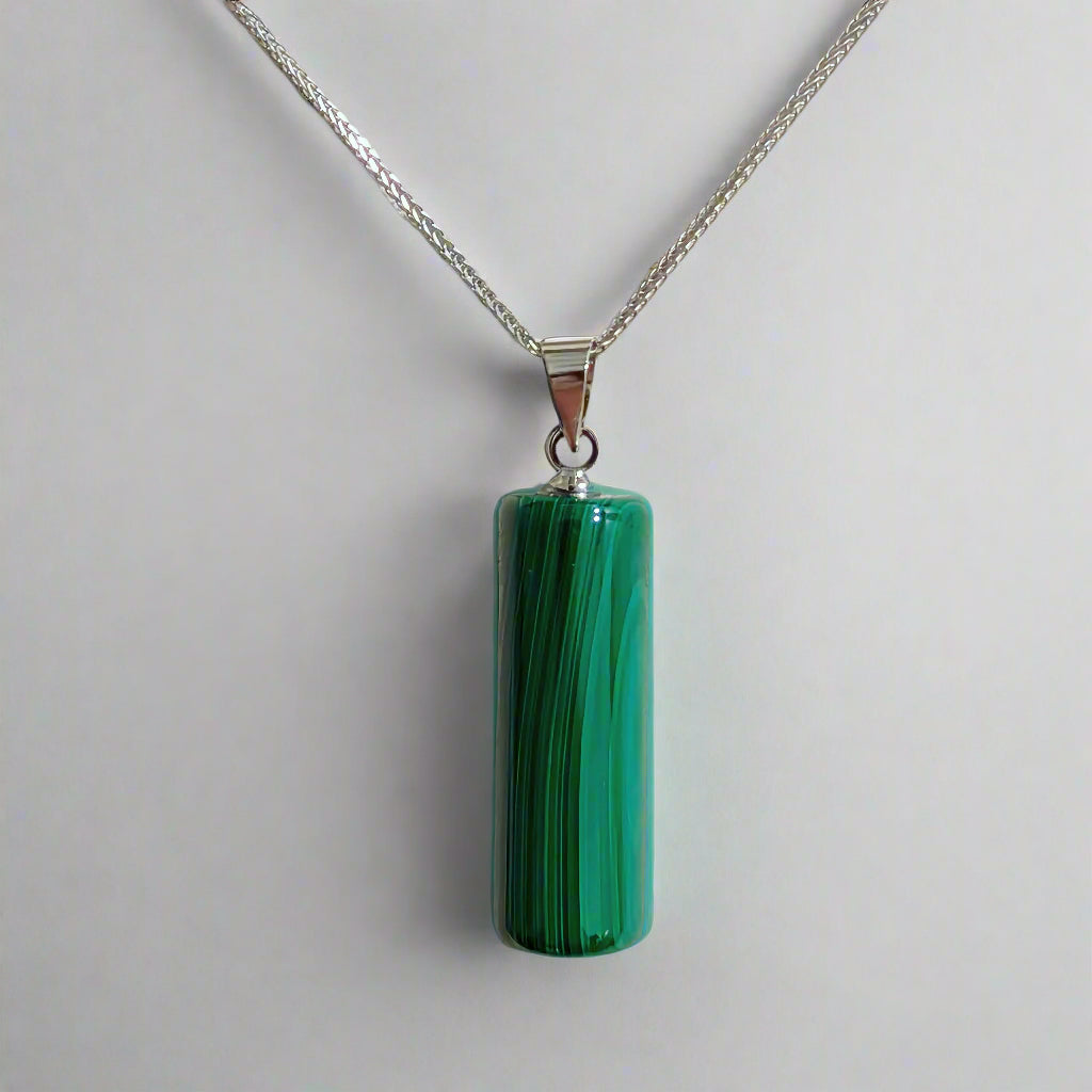 Verdant Column | Malachite Pendant