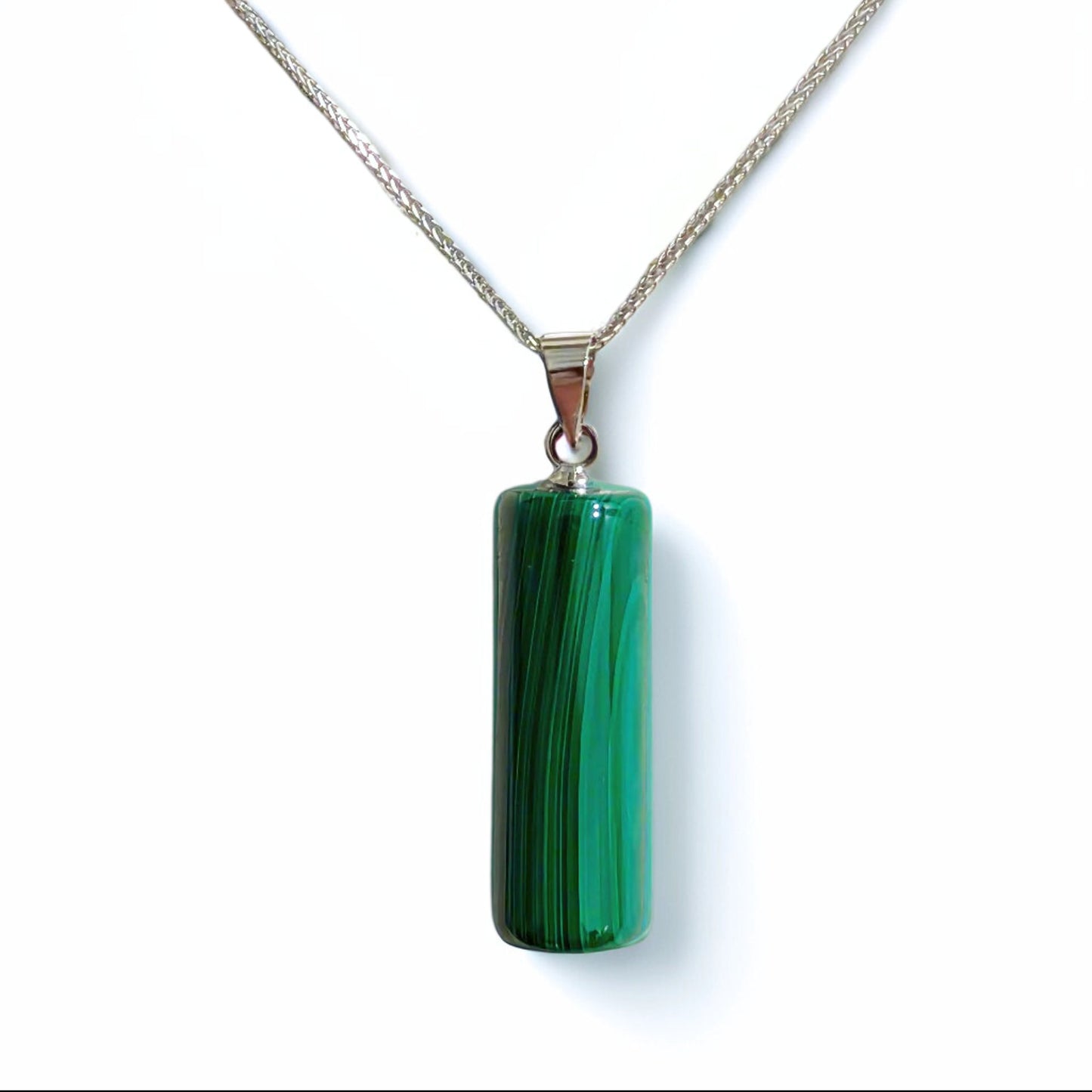 Verdant Column | Malachite Pendant