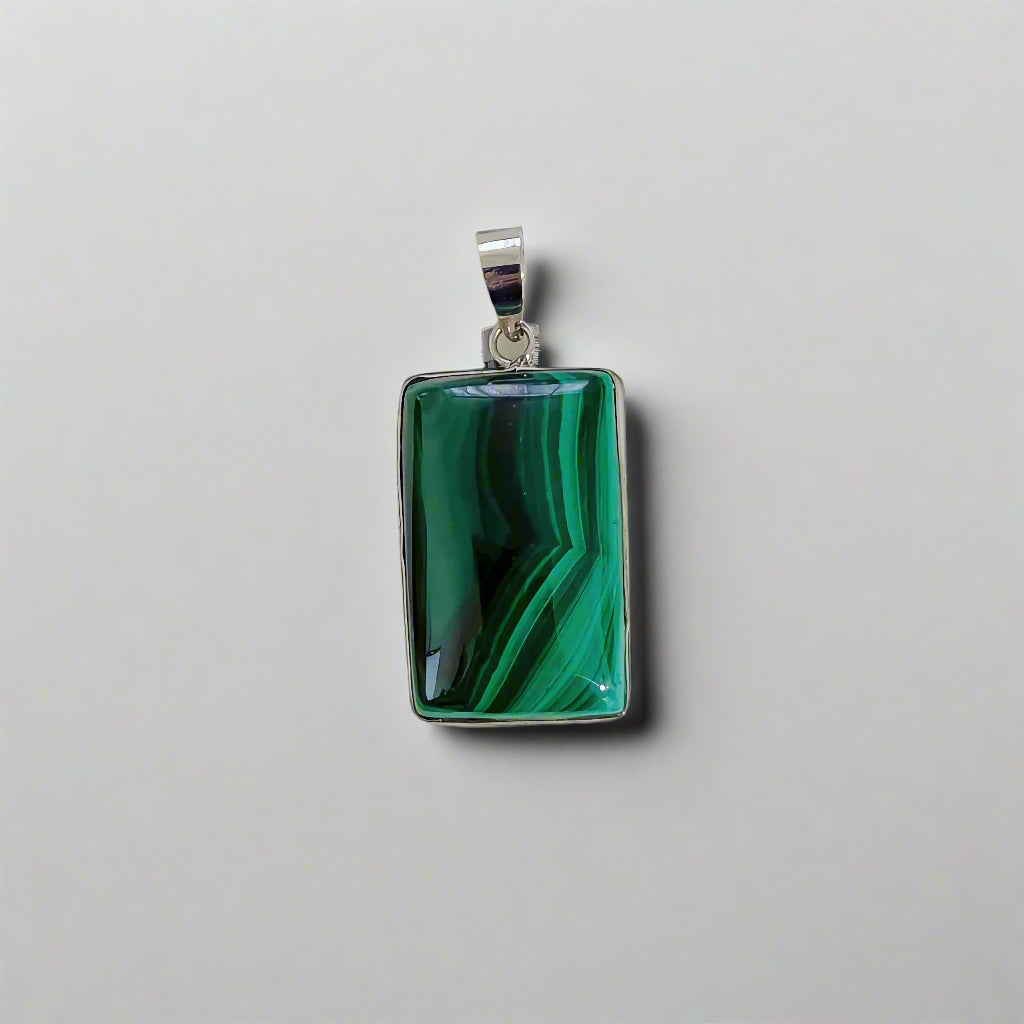 Verdant Echo | Malachite Pendant