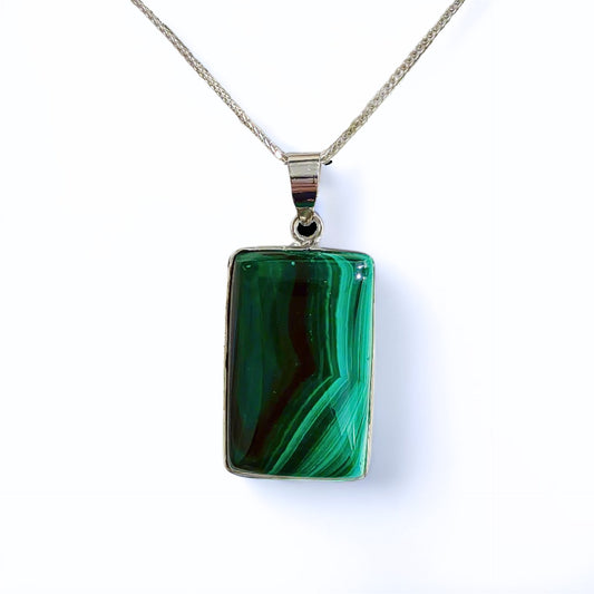 Verdant Echo | Malachite Pendant