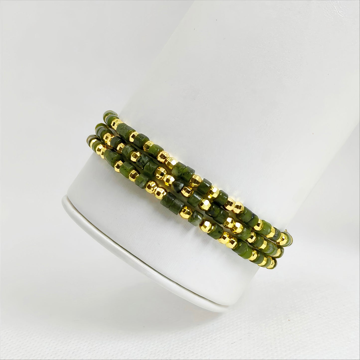 Mistleaf | Green Jade Bracelet