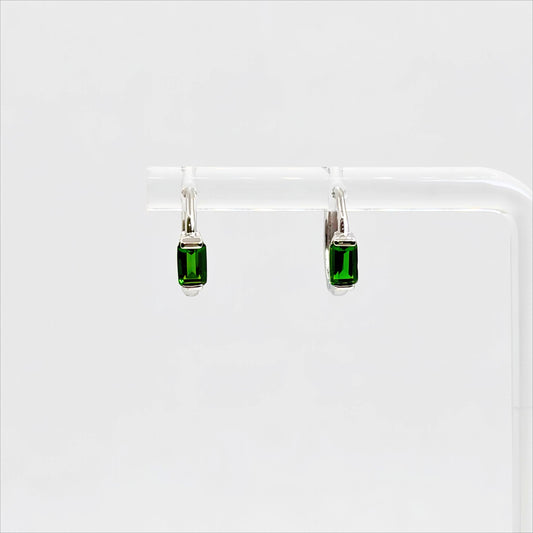 Prism Arc | Diopside Hoop Earrings