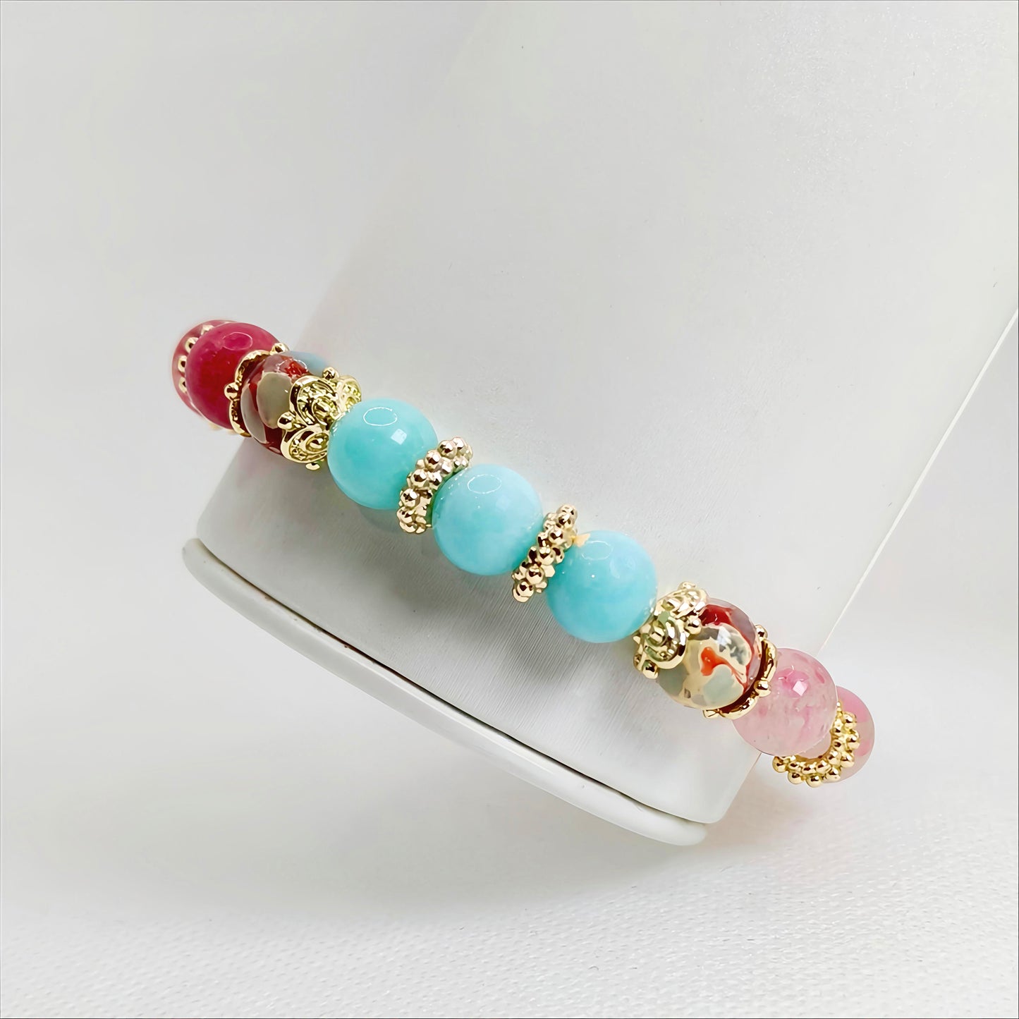 Mistpetal Harmony | Shou Shan Stone Bracelet