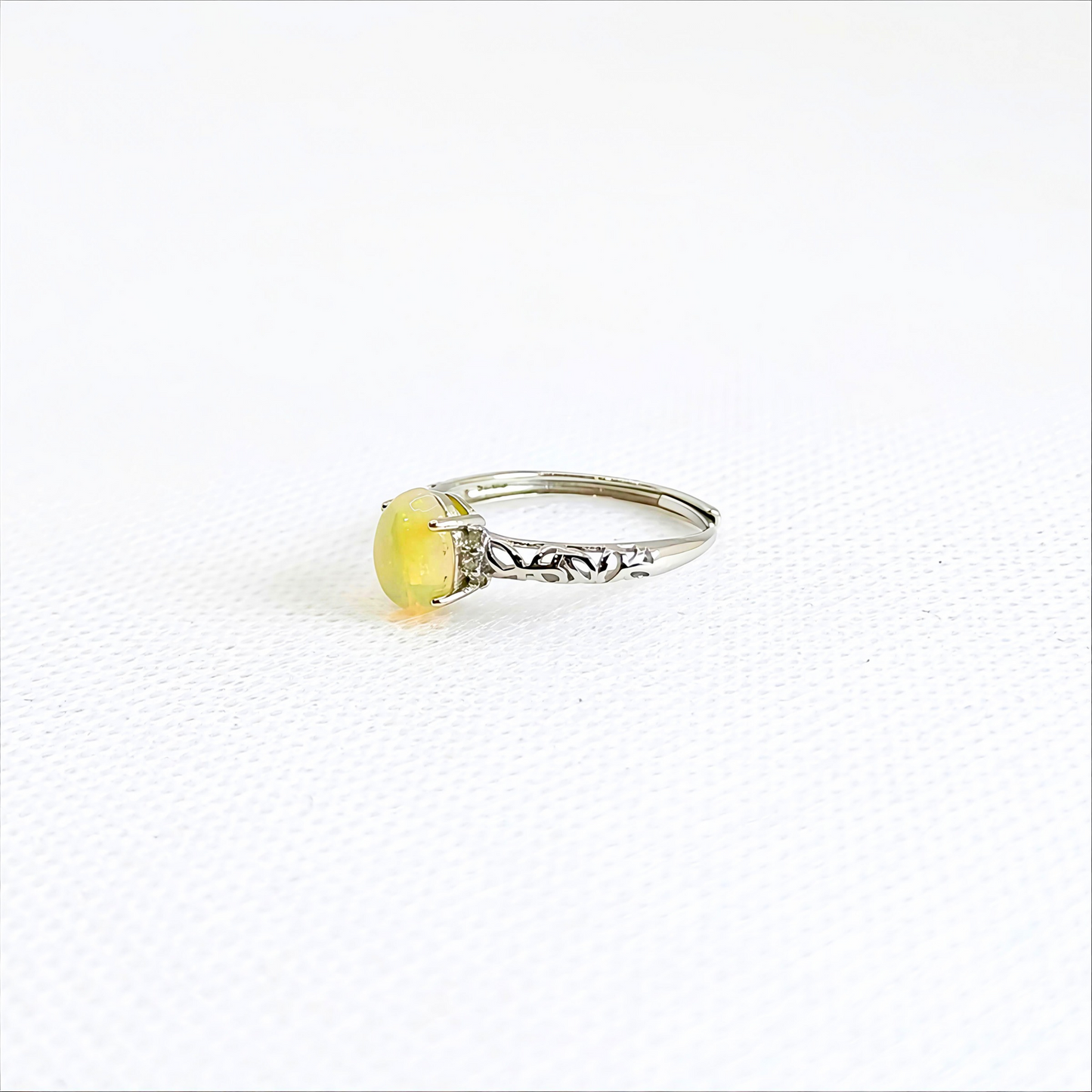 Auroralight | Yellow Opal Ring