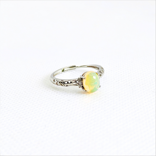 Auroralight | Yellow Opal Ring