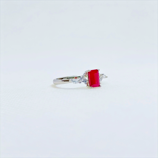 Crimson Heirloom | Ruby Solitaire Ring