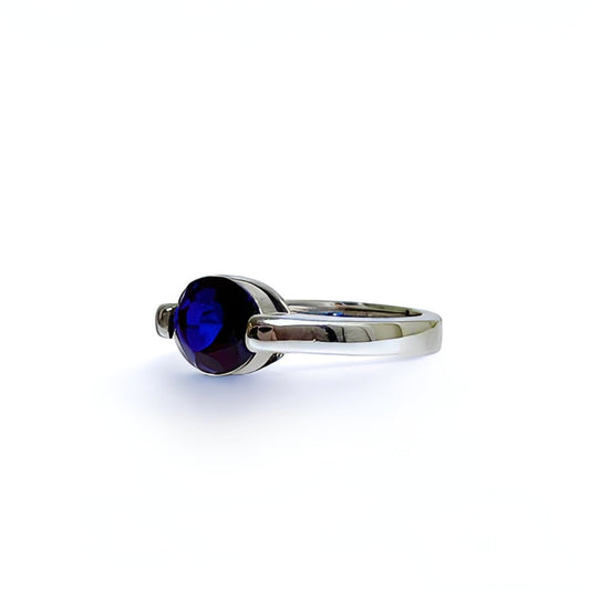 Midnight Glow | Lab-Grown Sapphire Ring