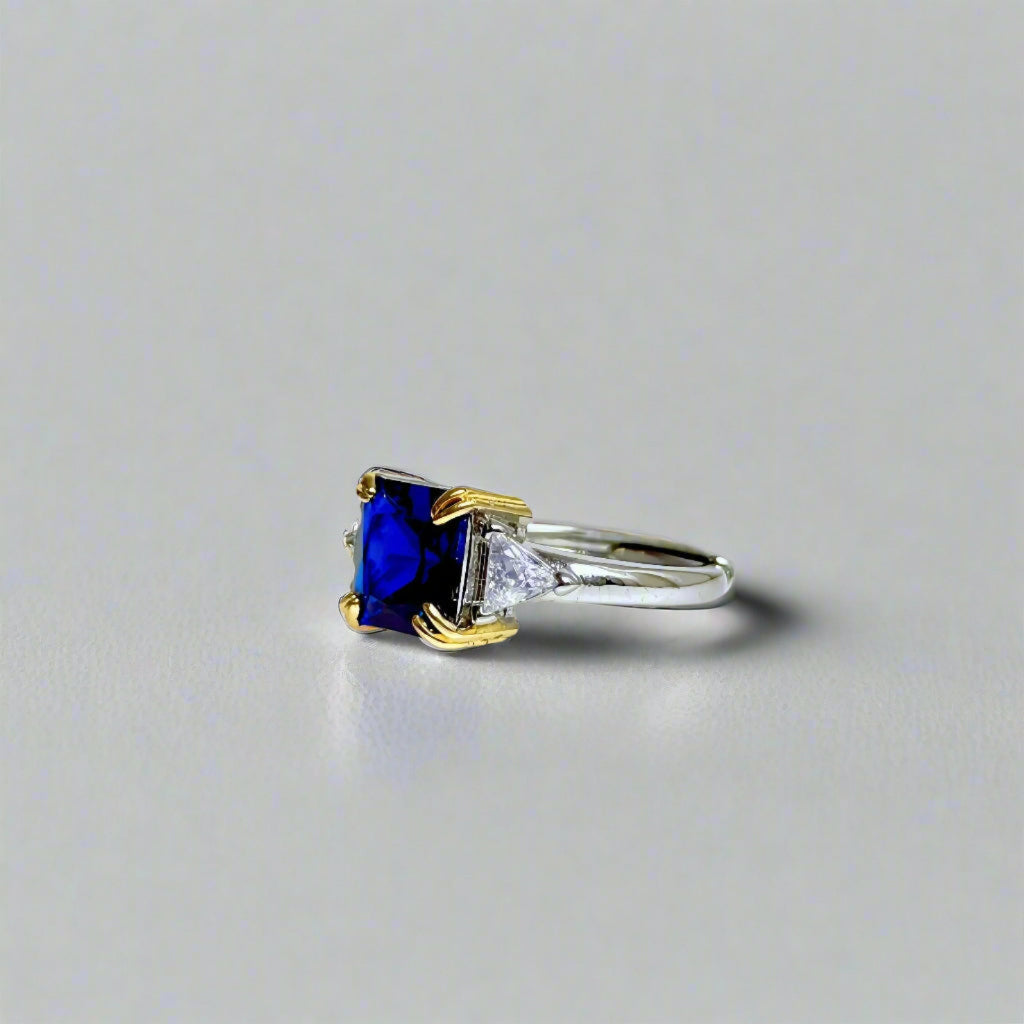 Nocturne Crown | Lab-Grown Sapphire Ring
