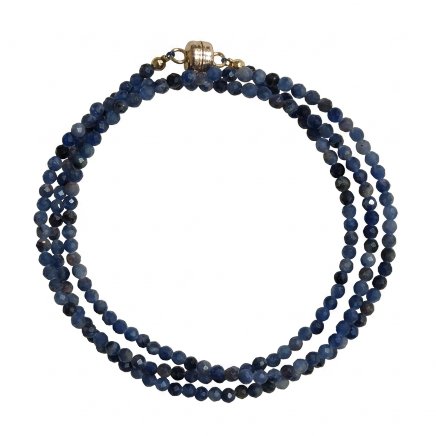 Sodalite | Faceted Gemstone Wrap Bracelet or Necklace