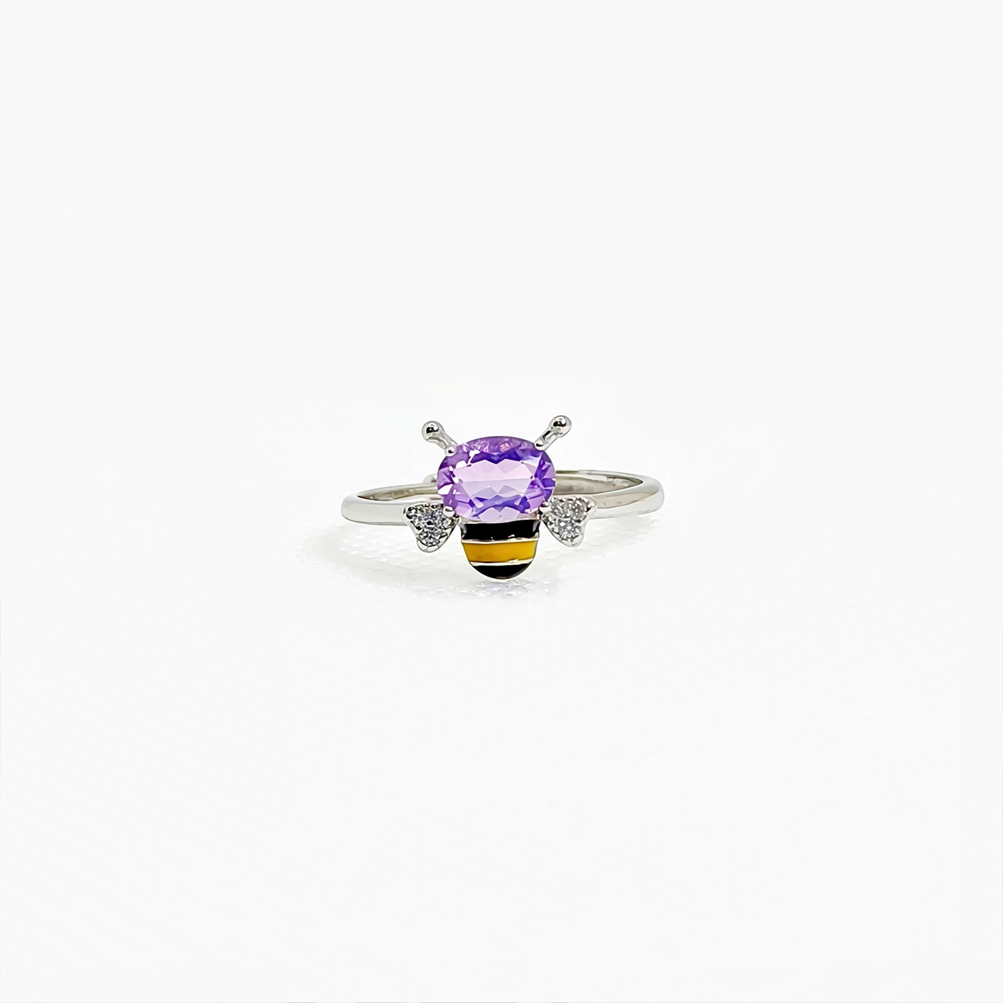 Honeylight | Amethyst Bee Ring