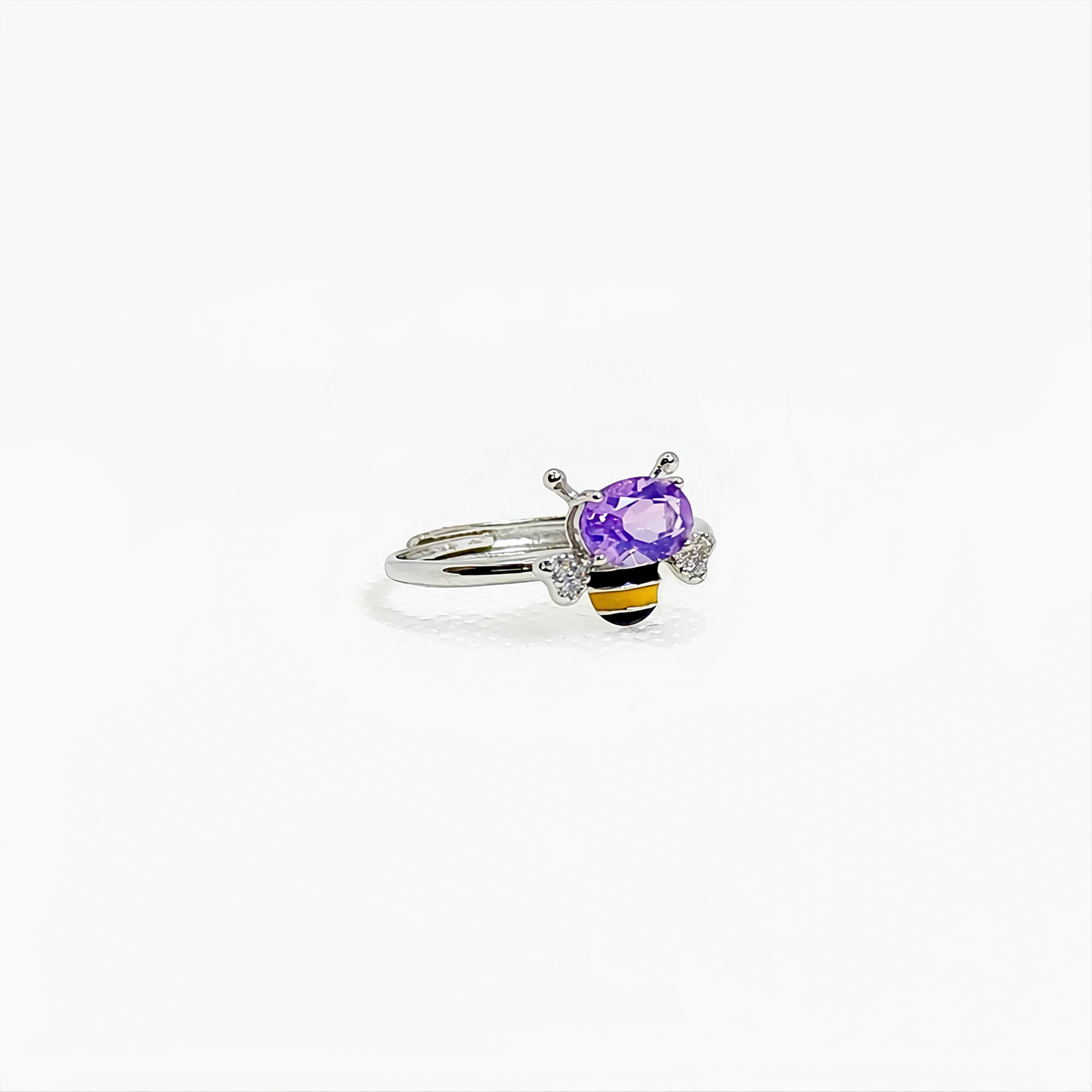 Honeylight | Amethyst Bee Ring