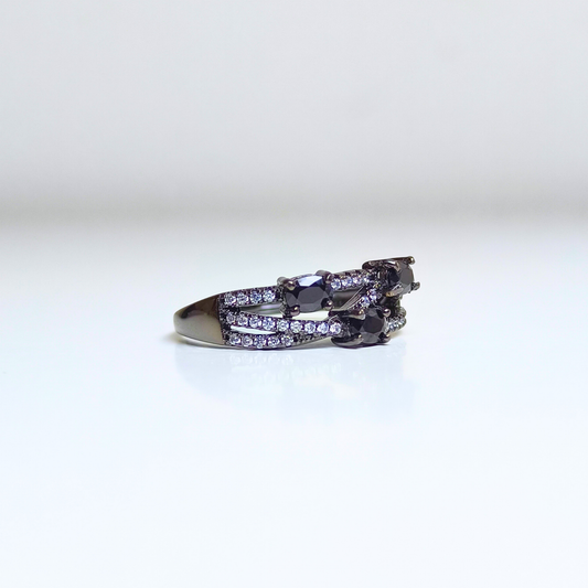 Noir Trinity | Black Spinel Ring
