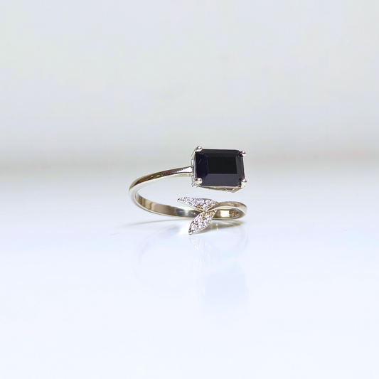 Lunaria | Black Spinel Ring