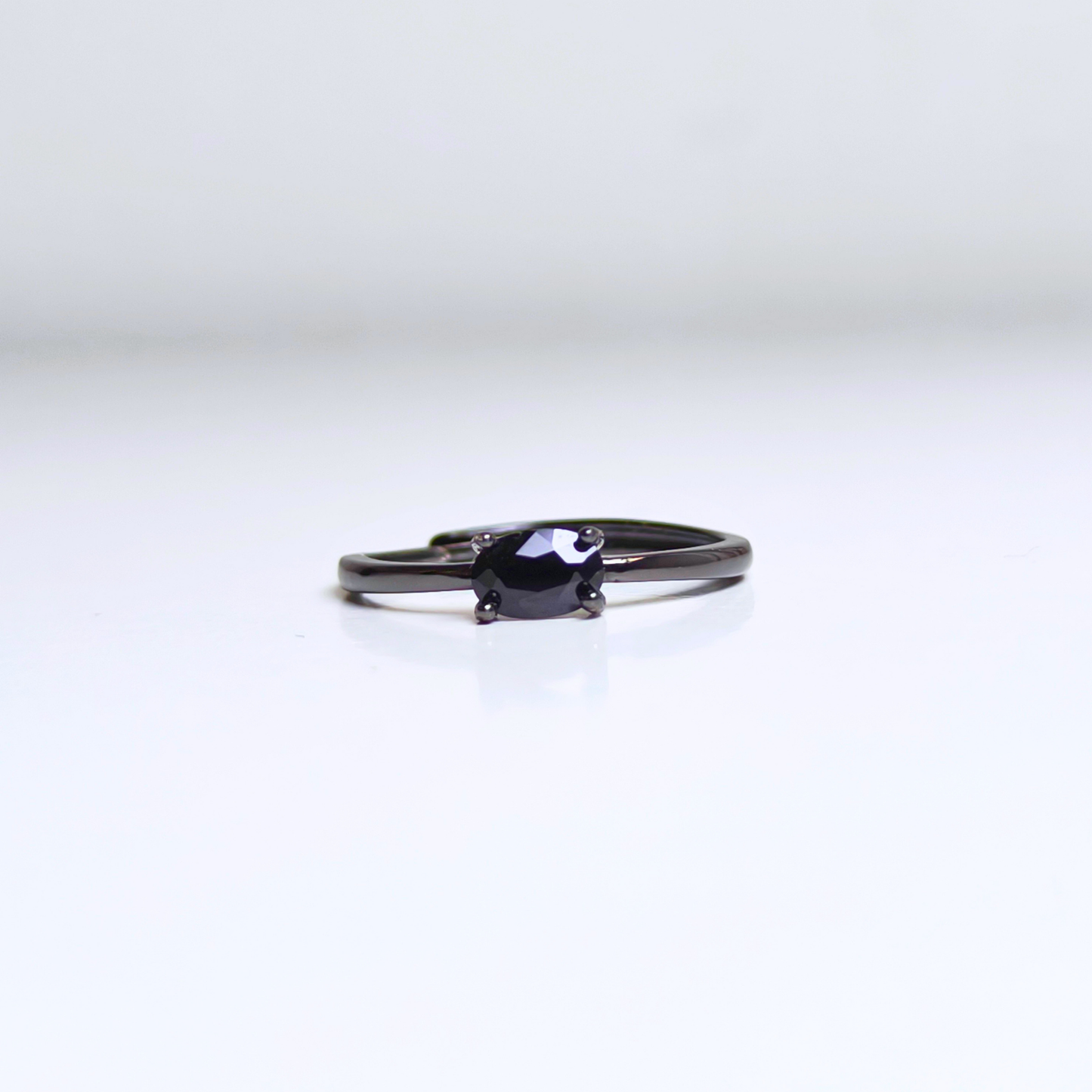 Midnight Whisper | Black Spinel Ring