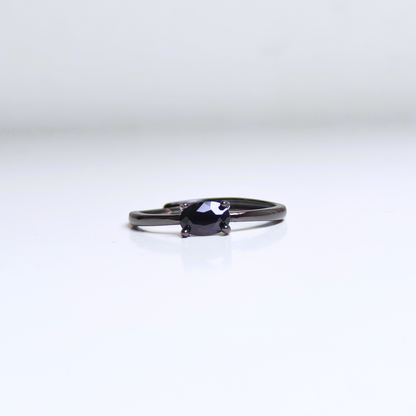 Midnight Whisper | Black Spinel Ring