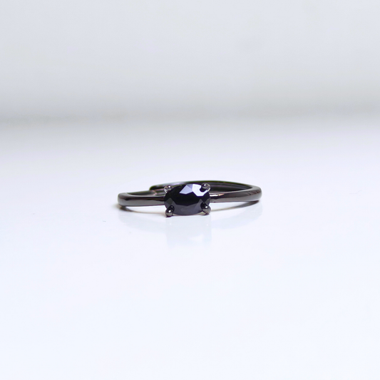 Midnight Whisper | Black Spinel Ring