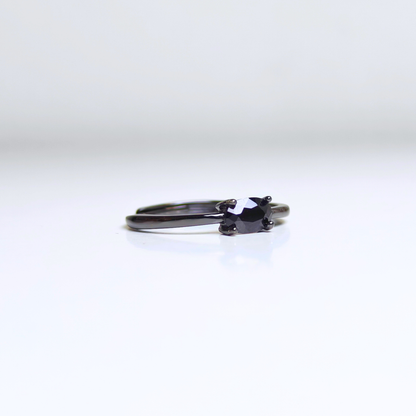 Midnight Whisper | Black Spinel Ring