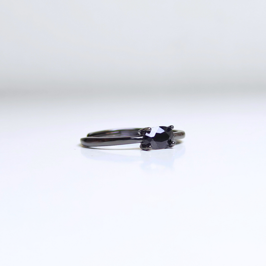 Midnight Whisper | Black Spinel Ring