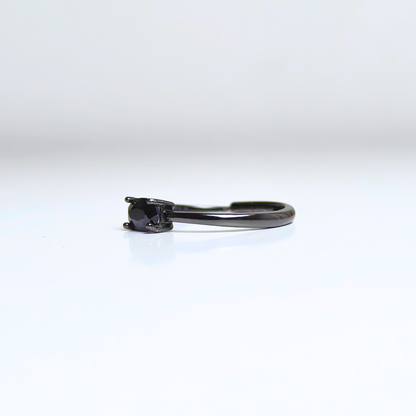 Midnight Whisper | Black Spinel Ring