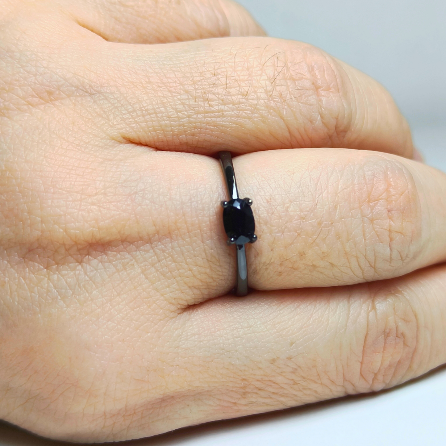 Midnight Whisper | Black Spinel Ring