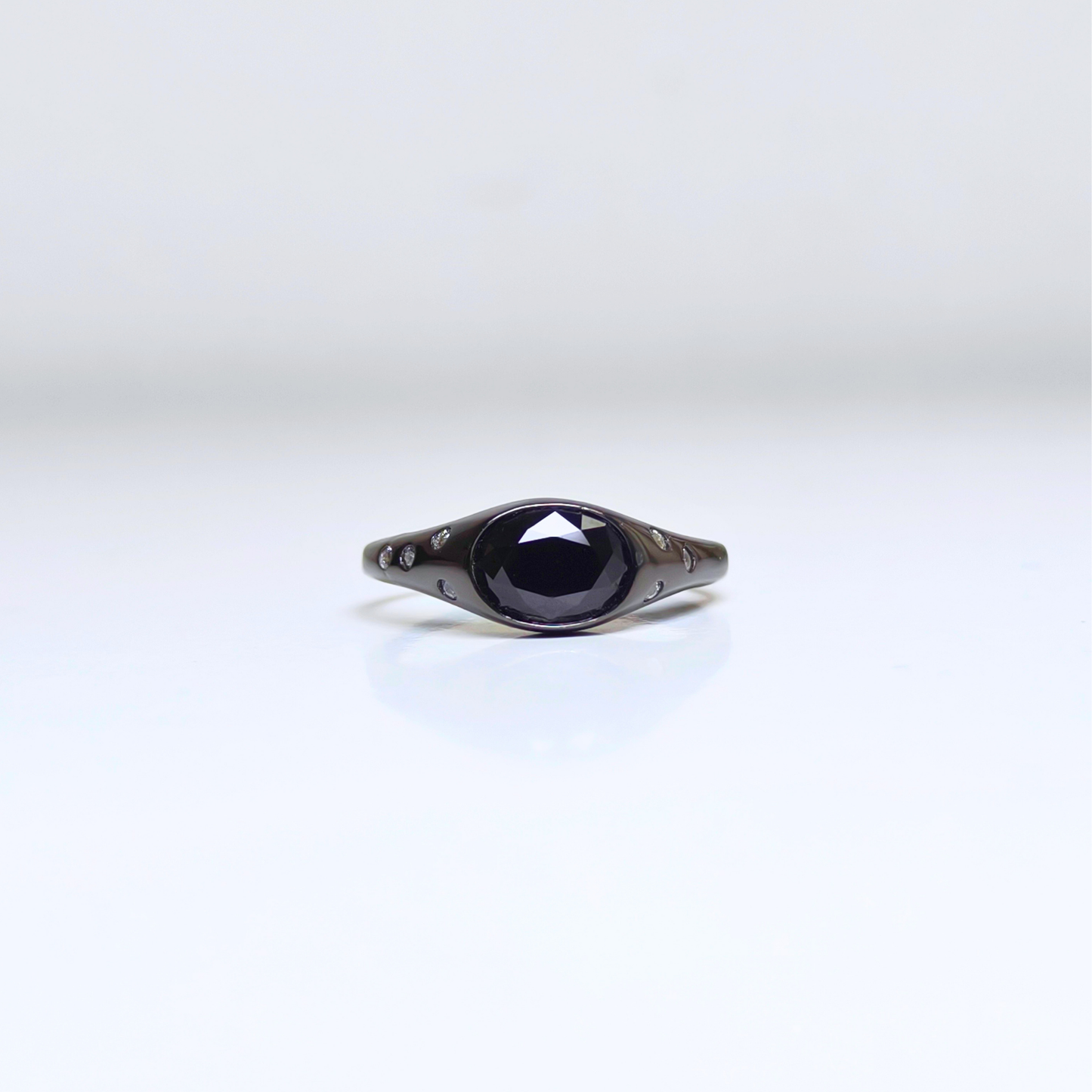Noir Sentinel | Black Spinel Ring