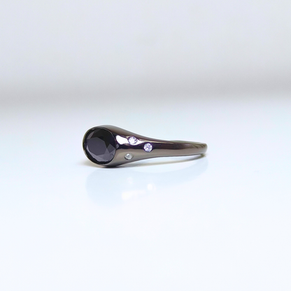 Noir Sentinel | Black Spinel Ring