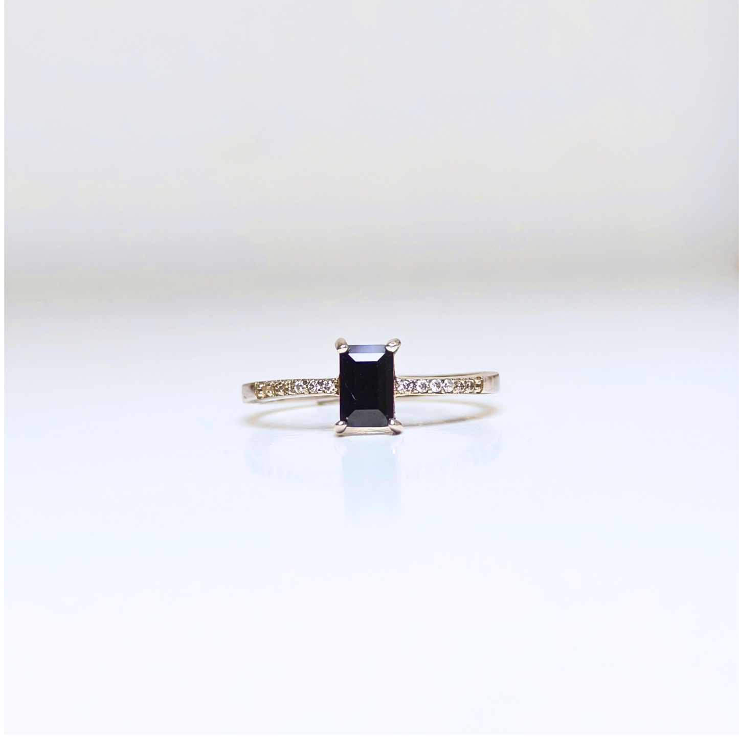 Noir Prism | Black Spinel Ring