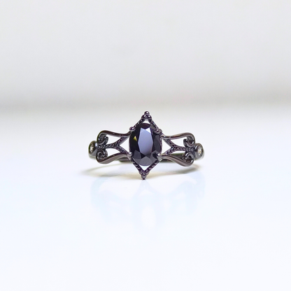 Shadowvine | Black Spinel Ring