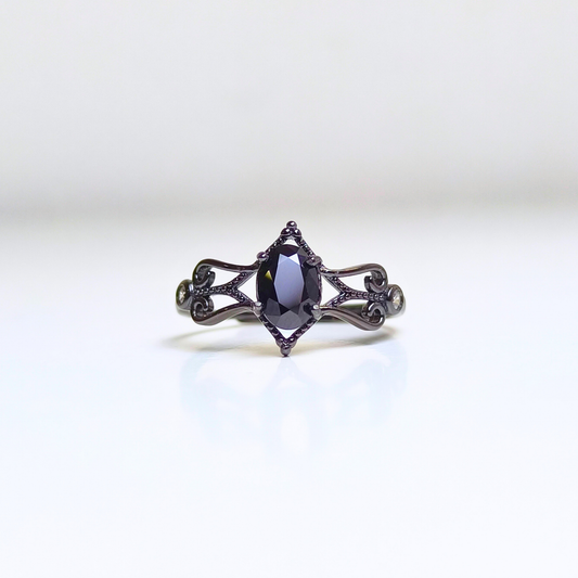 Shadowvine | Black Spinel Ring