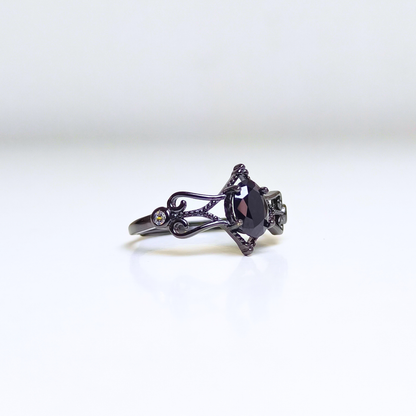 Shadowvine | Black Spinel Ring