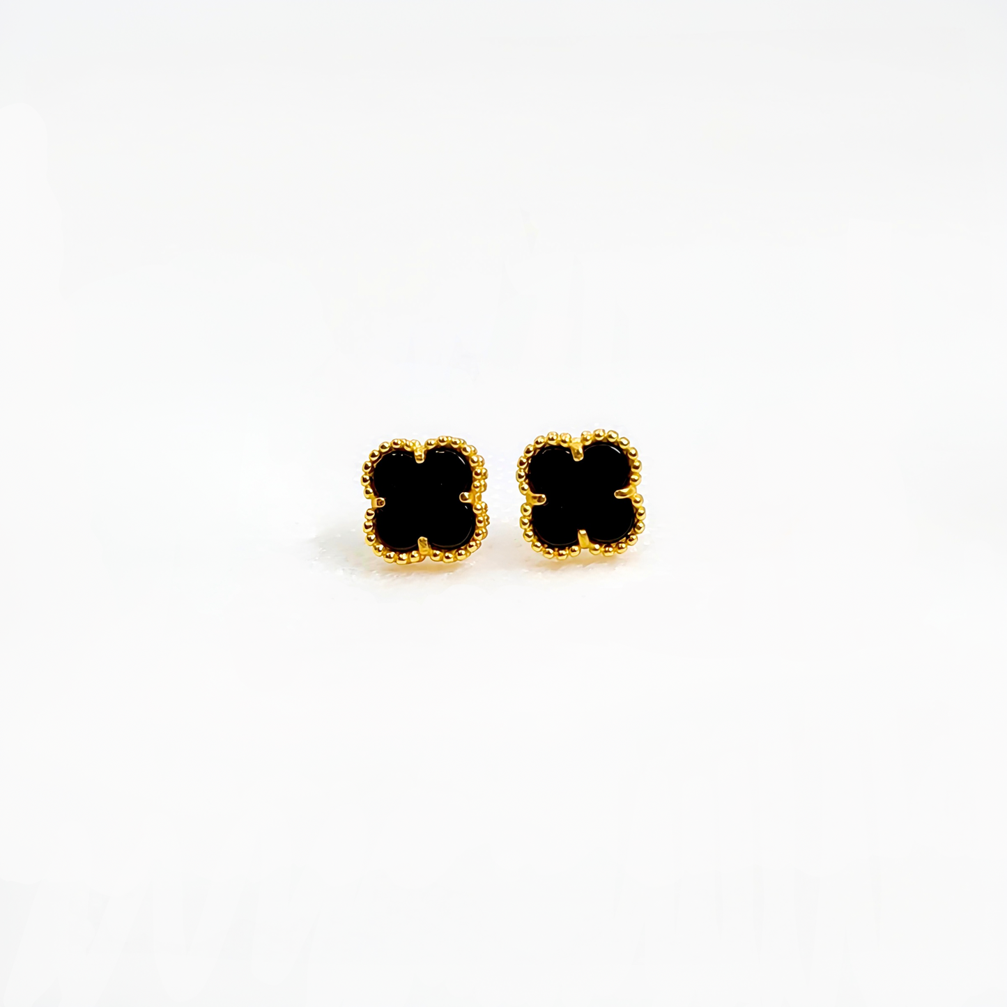 Celestial Clover | Gemstone Ear Studs