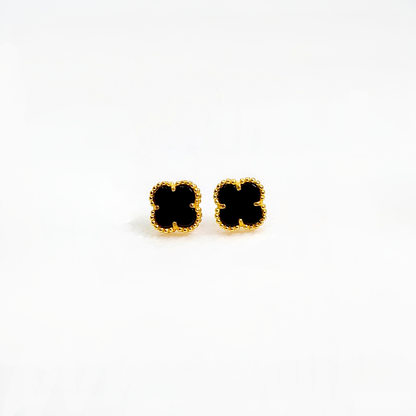 Celestial Clover | Gemstone Ear Studs